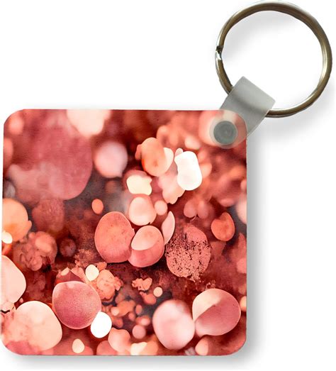 Sleutelhanger Uitdeelcadeautjes Abstract Glitter Roze Luxe