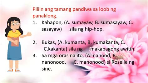 Sample Cot Grade 2 Mtb Week 2 Angkop Na Panahunan Ng Mga Salita Youtube