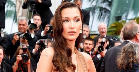 Nearly Nude Bella Hadid Turns Heads At Cannes In Braless See Through Dress