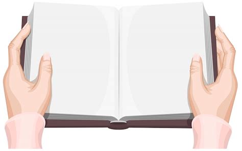 Premium Vector Female Hands Holding An Open Book