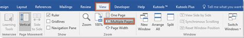 How To View Two Pages At A Time In A Word Document