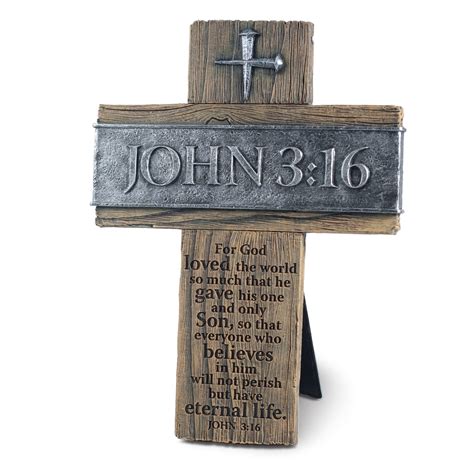 Desktop Cross-John 3:16 (#11806) - Walmart.com