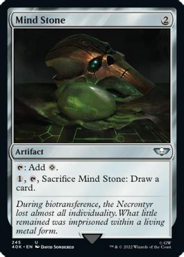 Mind Stone MtG Art From Warhammer 40000 Set By David Sondered Art Of