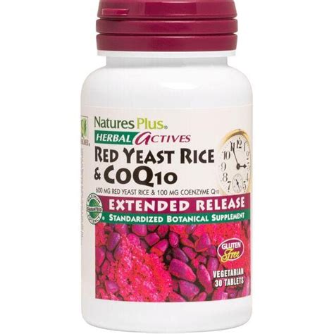 Nature S Plus Herbal Actives Red Yeast Rice And Coq10 30 Veg Tabs Swanson Health Products