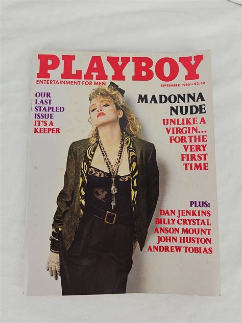 Mavin Vintage Playboy Magazine September 1985 Madonna Nude Last Stapled Issue