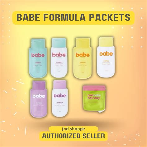 BABE FORMULA PACKETS 40ml Bonbon Whimsicle Shampoo Conditioner Shopee Philippines