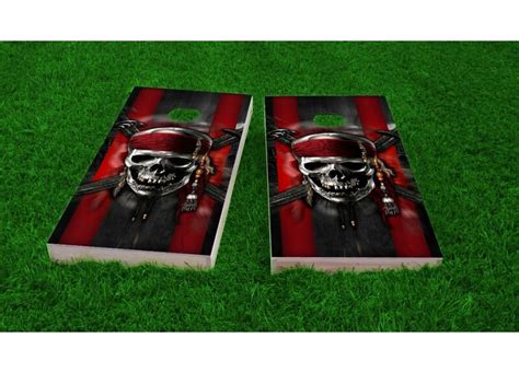 Custom Cornhole Boards Pirate Theme Light Weight Cornhole Game Set Wayfair