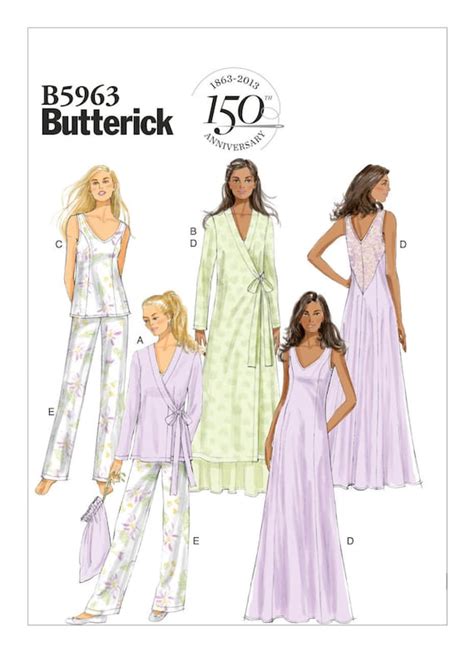 Sewing Pattern For Womens Lingerie Robe Nightgown Pattern Etsy
