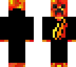 Original Preston Fire Hoodie | Minecraft Skin