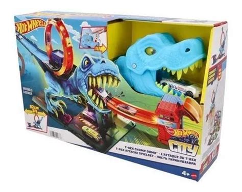 Hot Wheels City Pista Mordida Do T Rex Mattel Parcelamento Sem Juros