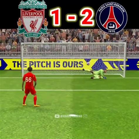 Liverpool Vs Paris Penalty Efootball Mobile Shorts Efootball