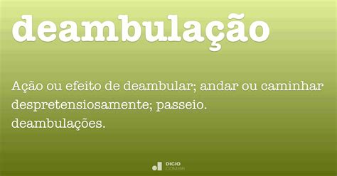 O Que Significa Deambulação