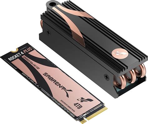 Amazon SABRENT Rocket 4 Plus SSD With Heatsink 4TB PCIe Gen 4 NVMe