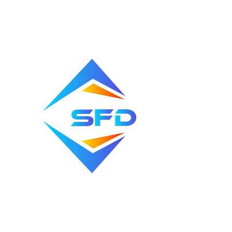 sfd abstract technology logo design  white background sfd creative