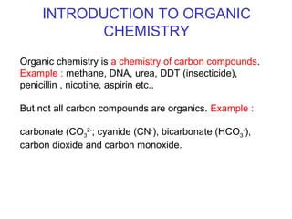 Introduction of organic chemistry | PPT