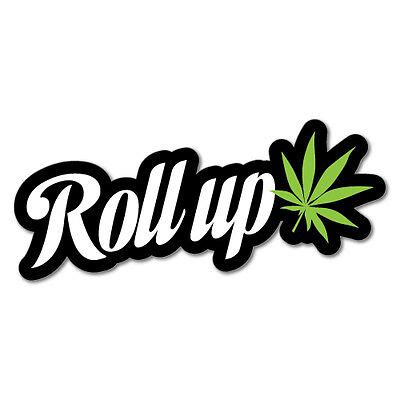 Roll Up Weed Sticker Decal 420 Dope Car Funny #7094HP | eBay