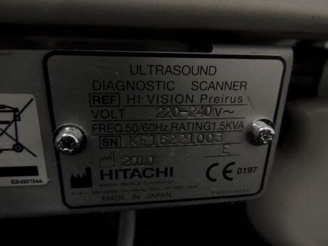 Used HITACHI Preirus HI Vision OB GYN Vascular Ultrasound For Sale