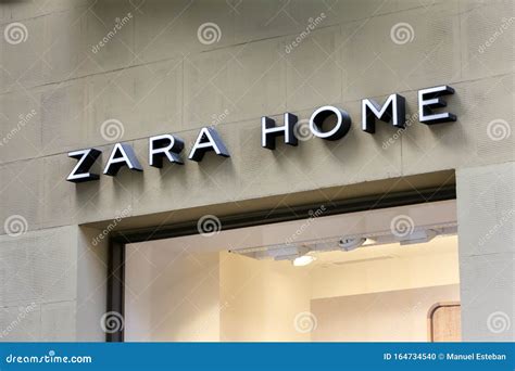 Zara Home Logo on Zara Home Shop Editorial Image - Image of ...