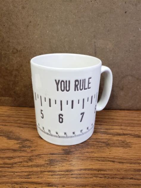 Galerie You Rule Coffee Mug Tea Cup Ruler Theme Teacher School Tape