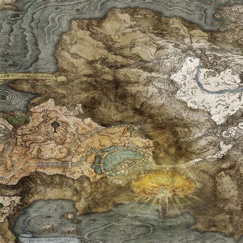 Elden Ring World Map Canvas Poster the Lands Between Poster | Etsy ...