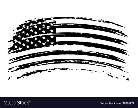 Usa Flag Distressed American With Splash Vector Image