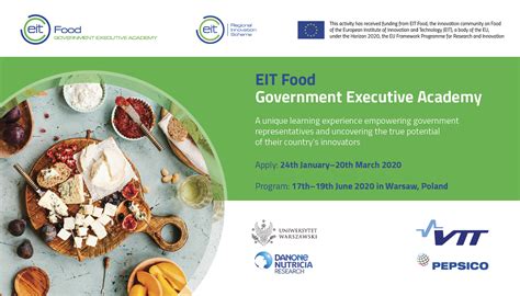 EIT Food Government Executive Academy 2020 EIT Food