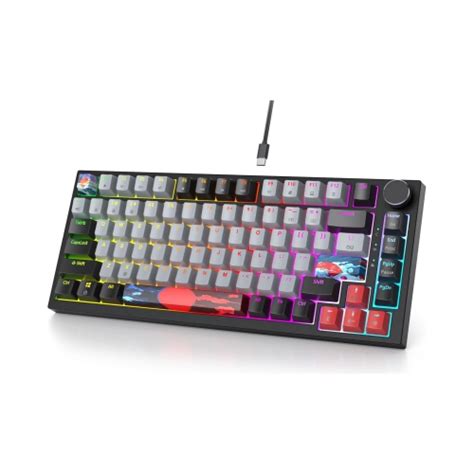 Wired Percent Mechanical Keyboard Hot Swappable Red Switch Tkl Mechanical Keyboard