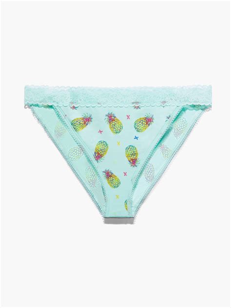 Cotton Essentials Bikini In Green Multi SAVAGE X FENTY