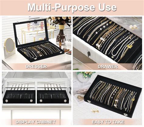 ProCase Earring Holder Organizer Box With 10 Drawers Earring Holder