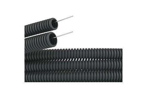 Гофротруба ЭлектроИзоляция d 20 ПНД черная с протяжкой ЭИ (100) 300028 ...