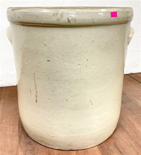 Lot Antique Western Stoneware Co 10 Gallon Crock