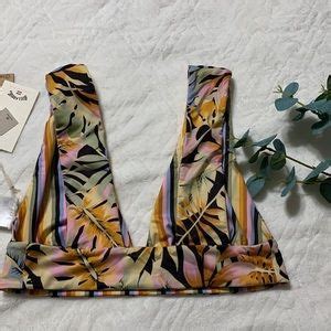 Billabong Swim Nwt Billabong Postcards From Paradise Plunge Reversible Bikini Top Poshmark