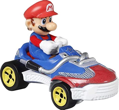 Hot Wheels Mario Kart Pack personajes coches de juguete con personajes regalo para niños