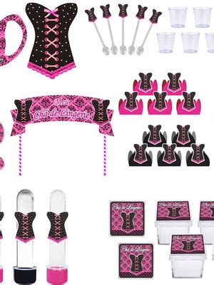 Kit Festa Lingerie Pink Preto 113 Pecas 10 Pes Pain Cx Compre Produtos Personalizados No Elo7