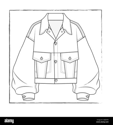 An Illustration Of A Denim Jacket Sketch Stock Photo Alamy