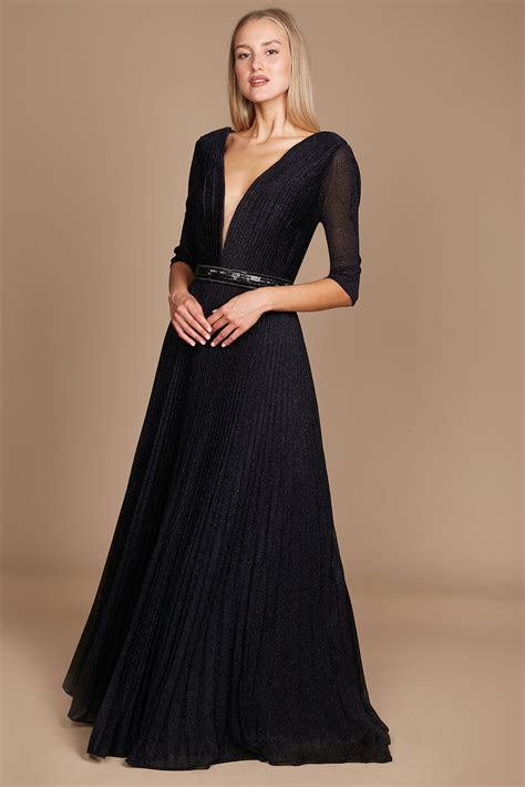 black long sleeve formal evening dress formal dresses gowns