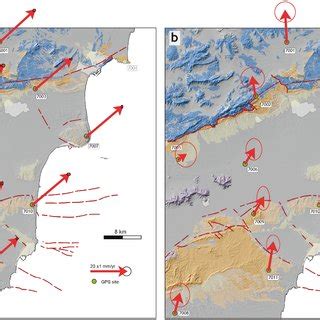 Bajo Segura GPS Network Residual Velocities Field Projected Parallel