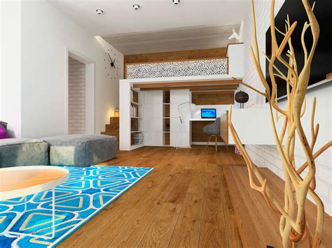 Встроенная кровать-чердак: разновидности конструкций | Фото