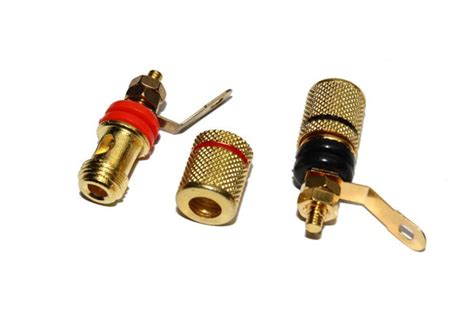 Разъем зажим акустики Винт металл gold гнездо банан купить на OZON по ...