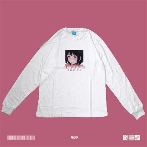 jual hanabi gak  meme kuzu  honkai waifu longsleeve kaos anime