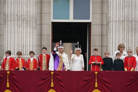 King Charles III and the Royal Family Appear on the Buckingham Palace Balcony