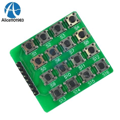 4x4 44 Matrix Keypad Keyboard Module 16 Botton Mcu For Arduino Atmel