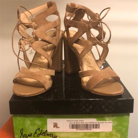 Sam Edelman Shoes Sam Edelman Nude Block Heel Sandals Poshmark