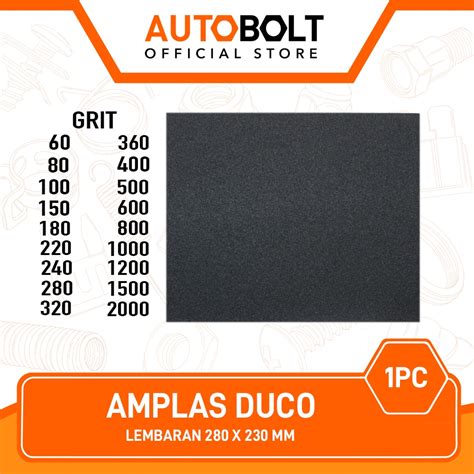 Jual Amplas Duco Grit Ampelas Lebaran Kertas Abrasive Paper 60 80 100