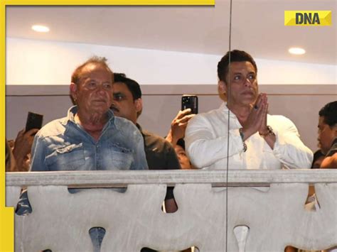 Watch Salman Khan And Father Salim Khan Greet Fans Outside Their Home