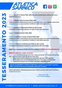 Tesseramento 2024 Atletica Sarnico