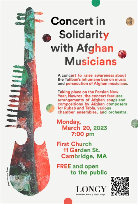 Concert in Solidarity with Afghan Musicians 2023 - Longy