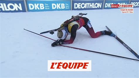 Roeiseland remporte le sprint d Oberhof Biathlon CM F Vidéo