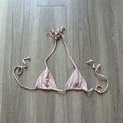 Frankies Bikinis Phillipa Iridescent Triangle Bikini Depop