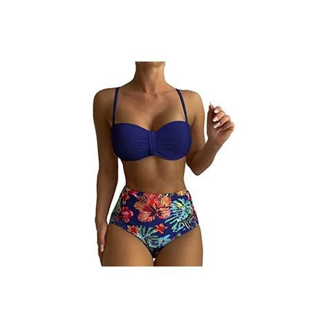 Generico Costume Da Bagno Bikini Con Stampa Da Donna Costume Da Bagno Push Up Sexy In Due Pezzi